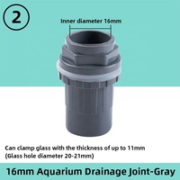 Conector de Tubería de PVC de 16/20/25/32/40/50 mm, Junta de Riego para Jardín, Drenaje de 2 Vías, Conector de Agua para Pecera/Acuario, Accesorios