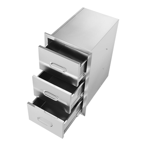 Cắm trại vườn ngoài trời nhà bếp BBQ ialand ngăn kéo kéo ra khỏi thép không gỉ tổ chức tủ với ngăn kéo - Product Image 3