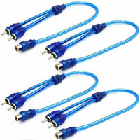 Adaptateur de câble audio pour voiture, 2 RCA femelles vers 1 RCA mâle, connecteur de câble, système audio de voiture, caisson de basses, haut-parleur portable