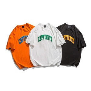 2025 dernière conception élégante unisexe ciel couleur bouffée imprimé t-shirt avec manches courtes et col rond à vendre à bas prix - Product Image 3