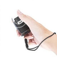 Mini-scanner de codes-barres sans fil N500 à porter au doigt, pour la gestion des stocks mains libres via USB