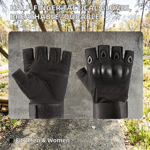 Gants de motocross robustes avec support pour le poignet, fermeture auto-agrippante antidérapante, polyester et nylon pour les sports - Product Image 2