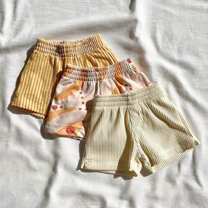 Swimsuit Children Swimming Trunks Comfortable Cute Boy Swimsuit Ribbed Print Beach <b>Boxer</b> Swimming Trunks Baby Beach Shorts - Product Image 1