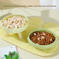 Gamelle pour chat en forme de donut, en PP de haute qualité, sur pieds, pour nourriture et eau, origine Zhejiang