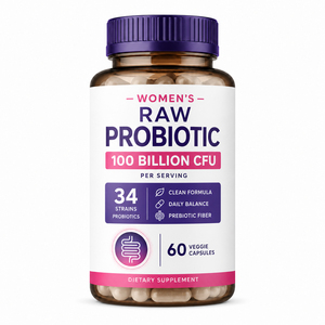 Probiótico para el Apoyo de la Salud Inmunológica, 100 Mil Millones de UFC, Orgánico, Vegano, Bajo en Azúcar, Sin Gluten, Cápsulas de Probiótico Crudo para Mujeres, Digestivo - Product Image 1