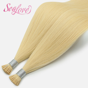 Cheveux naturels de bonne qualité, couleur naturelle, cuticules alignées, <span class=keywords><strong>micro</strong></span>-liaisons, cheveux humains, kératine, pointes en I, pour femmes - Product Image 4