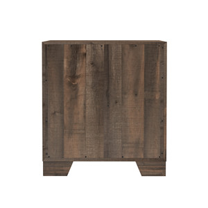 Plinz Brown 2 <b>Drawer</b> Nightstand Wood <b>Storage</b> Cabinet Bedroom Furniture - Product Image 5