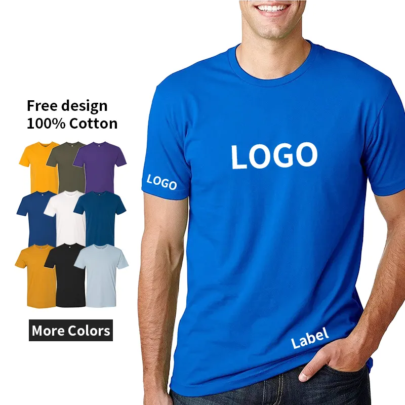 Hoge Kwaliteit Factory Custom Zeefdruk Ontwerp 180gsm 100% Katoen Wit Bulk T-shirts