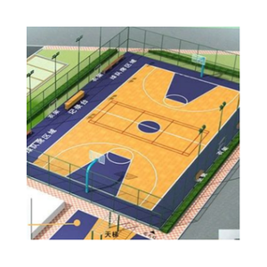 VMKON Gamechanger+ Équipement de basketball Tuiles de sol en TPE mobiles et emboîtables Zones de jeu dynamiques Garage Industriel 19 mm Antidérapant - Product Image 1