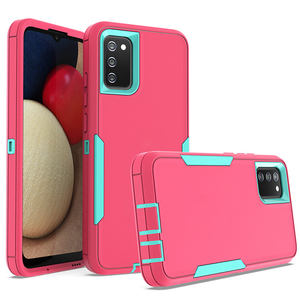 Coque de protection intégrale antichoc en TPU pour Samsung Galaxy A02S, avec bouton <span class=keywords><strong>hybride</strong></span>, Double coque pour téléphone portable - Product Image 6