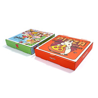 Boîtes à pizza personnalisées avec emballage en feuille d'aluminium Emballage en carton de cuisson en carton avec logo pour emballage de boîte de poulet rôti