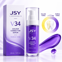 Sérum correcteur de couleur violet V34 30 ml pour un aspect dentaire plus lumineux temporaire en flacon pompe Marque privée