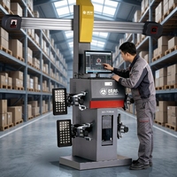 Machine d'alignement et d'équilibrage de roues 3D de précision, capacité 60 kg, affichage LED, Battle-axe 30-708X, certifiée CE pour la réparation de voitures/camions
