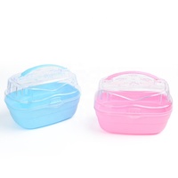 Cage à hamster Portable, fournitures pour animaux de compagnie, grande boîte portable, cage à hamster, cage à hamster transparente, vente en gros