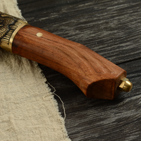 Xingye — couteau de chasse, 6 pouces, forgé à la main, avec fourreau, en bois de Rose, à haute teneur en carbone 7cr17
