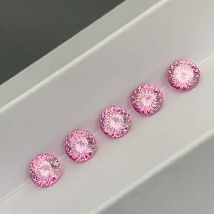 Supera il Test rosa Lotus Light Round Loose Moissanite Diamond 3-18mm 0.1-20.5ct Color Moissanite