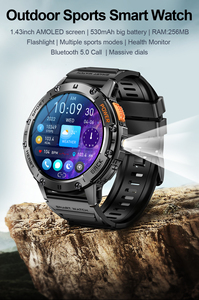 K Series Factory K65 Smart Watch 1.43'' Amoled Smartwatches IP68 Waterproof 530mah <b>Digital</b> Watch Sports for Men Fitness Tracker - Product Image 2