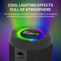 Speaker Nirkabel Portabel S9, Speaker Outdoor Tahan Air IPX6 30W dengan Suara Stereo Kencang, Bass Dalam, Lampu RGB, TWS