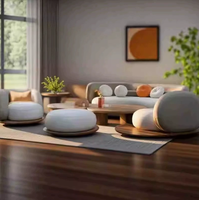 Canapé d'extérieur pour villa, jardin, hôtel, résistant aux intempéries, imperméable et anti-UV, table basse de patio, mobilier de loisirs