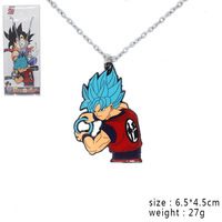 33 modèles de porte-clés en métal DBZ Super Saiyan personnalisé Anime broche personnalisée broche Son Goku collier de dessin animé