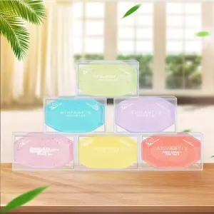 宝石金箔バス & フェイス手作り石鹸ローズ香り付きすべてのスキンタイプギフトボックス包装-お土産カスタマイズ可能 - Product Image 3