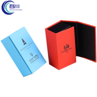 Caja de Regalo Rígida de Papel Recubierto de Alta Gama Vintage, Caja de Embalaje con Logotipo Impreso para Frascos de Aromaterapia o Productos de Perfumería
