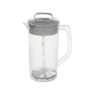 Exprimidor manual de plástico con tapa para hacer jugo de limón, fácil de usar, jarra para agua fría. - Product Image 3