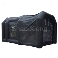 7x3x3m grand Portable Automobile Garage couverture gonflable lavage peinture en aérosol voiture Garage tente poste de travail cabine de peinture en aérosol pour voitures