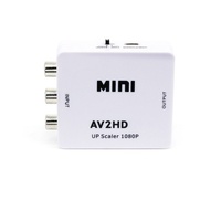 Bajeal - Adaptador Convertidor HD AD Mini Blanco 1080P con Función de Actualización de Resolución, Cable de Transferencia de Datos Multifunción para TV y Portátil