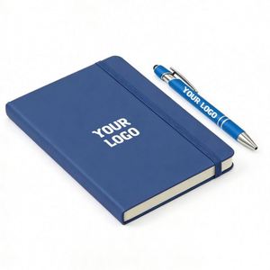 Cjx6 Carnets en gros personnalisables avec logo, Bloc-notes personnalisé, Journal B6, Carnet à couverture rigide en cuir PU avec sangles élastiques - Product Image 1