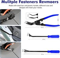 Kit de 248 outils de démontage de garnitures, outils de levier, outils de démontage de panneaux de porte, outils de démontage de fixations avec clips de retenue de pare-chocs de voiture