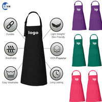 Prix d'usine, logo personnalisé, uniforme de serveuse de restaurant, de salon de beauté, de peintre, de cuisine, de haute qualité, multicolore, faible MOQ