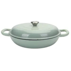 New Enamel Shallow Casserole Small Large Kitchen Metal Cooking Hot Pot Pan Set Cast Iron Soup Dutch Oven Cookwares