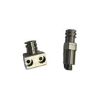 Pièces usinées CNC sur mesure de haute précision pour accessoires médicaux/semi-conducteurs, en acier inoxydable AISI 316L, avec filetage Luer Taper
