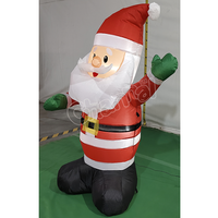 Père Noël gonflable sur mesure de 1,2 m de haut pour la publicité extérieure, la décoration de jardin et les fêtes de Noël