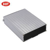 Boîtier de panneau de commande électronique sur mesure en alliage d'aluminium extrudé pour amplificateur audio, indice de protection IP54