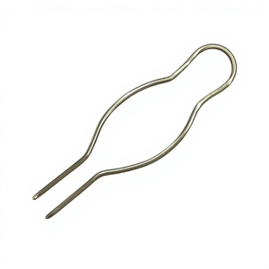 Ensemble de barrettes et épingles à cheveux géométriques en laiton doré à motif zigzag - Accessoires de coiffure élégants pour femmes pour mariage et Halloween - Product Image 2