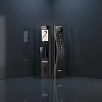 Serrure de porte intelligente KROVI PR12 entièrement automatique avec reconnaissance faciale 3D, sécurité par empreinte digitale, WiFi, serrure intelligente extérieure sans clé numérique