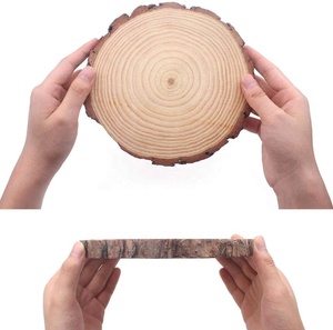 Natural Eco-friendly Log Coasters Rustic Wood Slices Pine Wood Slice DIY Festival Plant Wood Chip Decoration Crafts