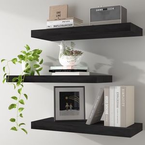 Vente chaude étagère flottante tenture <span class=keywords><strong>murale</strong></span> étagère de rangement en <span class=keywords><strong>bois</strong></span> massif adaptée au salon de la chambre à coucher - Product Image 1