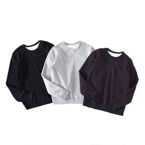 Custom logo OEM High Quality Crew Neck Sweatshirt Men White <strong>Jumper</strong> Unisex Black Crewneck Sweatshirt for Men - Product Image 1