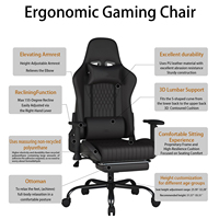 Chaise de jeu gamer en cuir vert avec logo, livraison gratuite, échantillon gratuit, vente chaude au Brésil