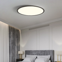 Plafonnier de chambre moderne, simple, ultra-fin, style nordique minimaliste, pour salon, salle à manger, protection des yeux, lampe LED en aluminium
