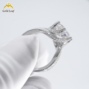 Anillo de Diamante Cultivado en Laboratorio, Oro Blanco/Amarillo Sólido de 14K/18K, Diseño de Joyería de Alta Gama, Certificado IGI, para Mujer, Anillo de Compromiso - Product Image 6