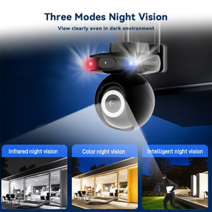 5MP trong nhà/ngoài trời giám sát nhà mini không dây Wifi PTZ <span class=keywords><strong>camera</strong></span> 360 độ hình cầu <span class=keywords><strong>IP</strong></span> 1080P <span class=keywords><strong>CCD</strong></span> 4G NVR báo động 1080P Mini - Product Image 4