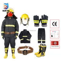 Combinaison de pompier EN469 orange jaune doré PBI, protection contre la chaleur et les produits chimiques, combinaison de lutte contre les incendies