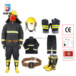 Combinaison de pompier EN469 orange jaune doré PBI, protection contre la chaleur et les produits chimiques, combinaison de lutte contre les incendies - Product Image 3