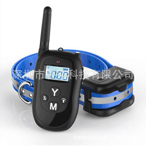 Collar de entrenamiento para perros Smartpetek, resistente al agua, con control remoto, entrenador de choque con pantalla LED para equipos de entrenamiento de mascotas - Product Image 1