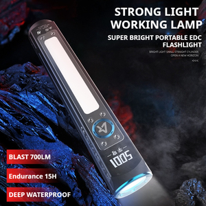 SQ01 700lm potente multiuso magnetico di tipo-C ricaricabile torcia a <span class=keywords><strong>LED</strong></span> 2000mAh strumento luce torcia per riparazione di emergenza