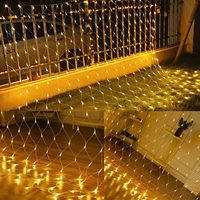 Guirlandes lumineuses LED étanches IP44 Twinkle 3*3m, lumières de Noël en filet pour la décoration extérieure du jardin, du patio, des arbres et des pièces